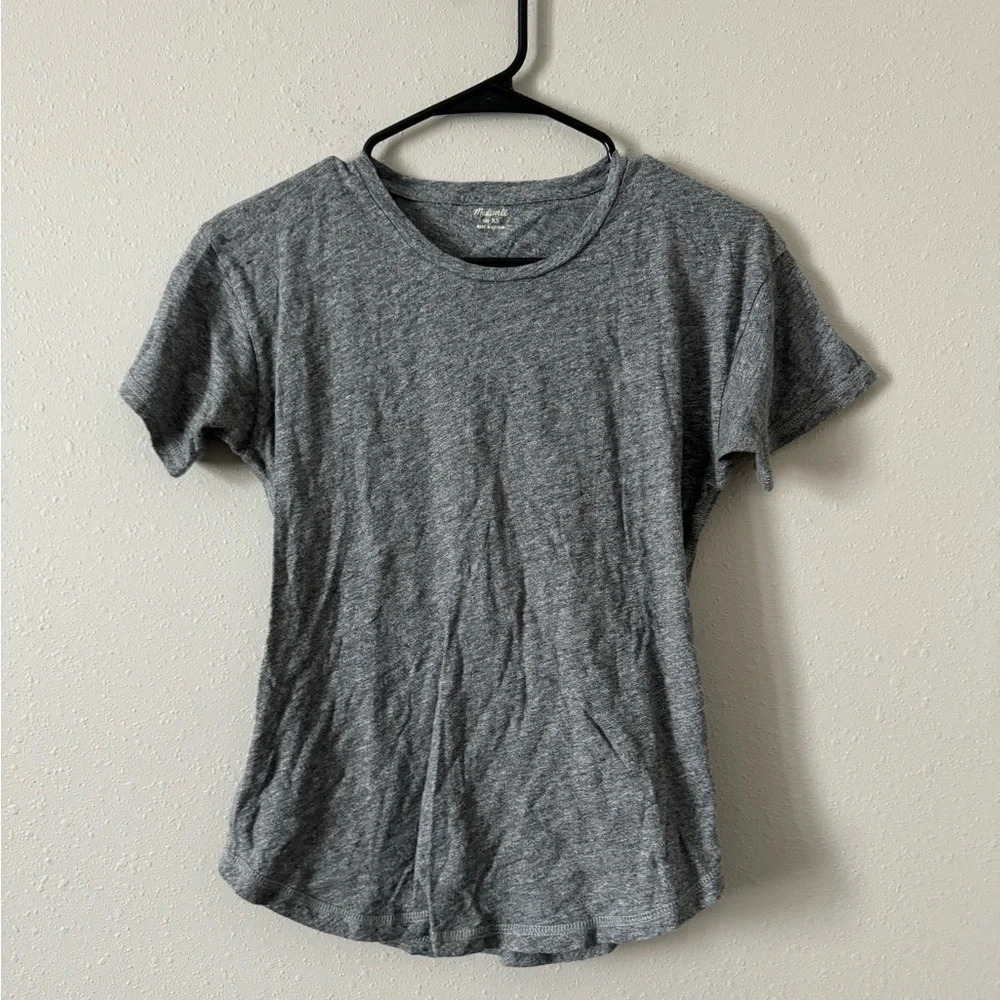 Madewell Heather Gray Cotton Tee XS